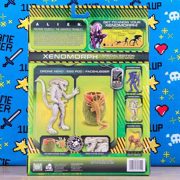 Lanard Alien Special Edition Xenomorph Drone Xeno 7" Egg Pod and Facehugger New - Picture 2 of 6